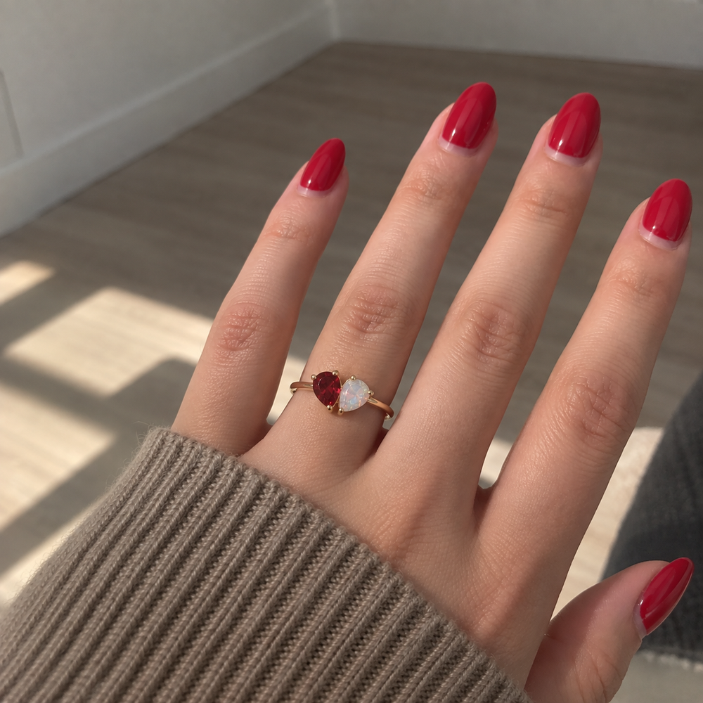Customer wearing the jewelry