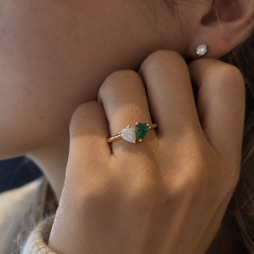 Customer wearing the jewelry