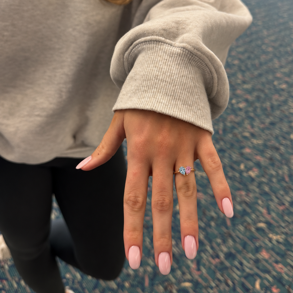 Customer wearing the jewelry